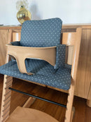 Wasserdichtes Kissen-Set – abwischbar, kompatibel mit dem Stokke Tripp Trapp – Polka Dot