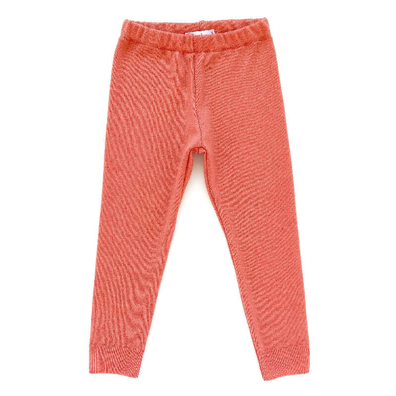 kronjuwel Leggings Schmale Hose 92/98 lachsrosa 100% Merinowolle Upcycling