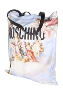 Moschino Couture Jeremy Scott Oversized Shopper Weiß mit Schwarzem Logo