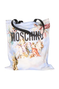Moschino Couture Jeremy Scott Oversized Shopper Weiß mit Schwarzem Logo