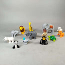 LEGO Bundle Duplo Set von 11 Zootiere Figuren mit Pflegerin