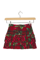 Dolce & Gabbana Rock Stufenrock Kariert Floral