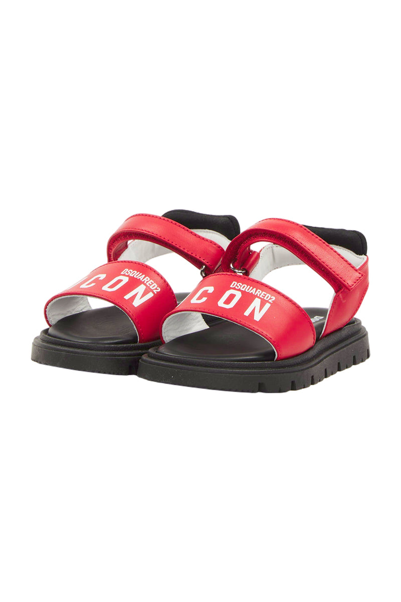 Dsquared2 Sandale ICON aus Leder Mädchen Schuhe Kinder