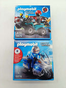 Playmobil Bundle City Action 6876 6879 Set von 2 Motorrad & Quad