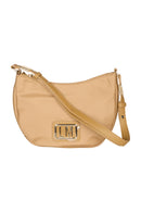 Love Moschino Nylon Handtasche Schultertasche Beige