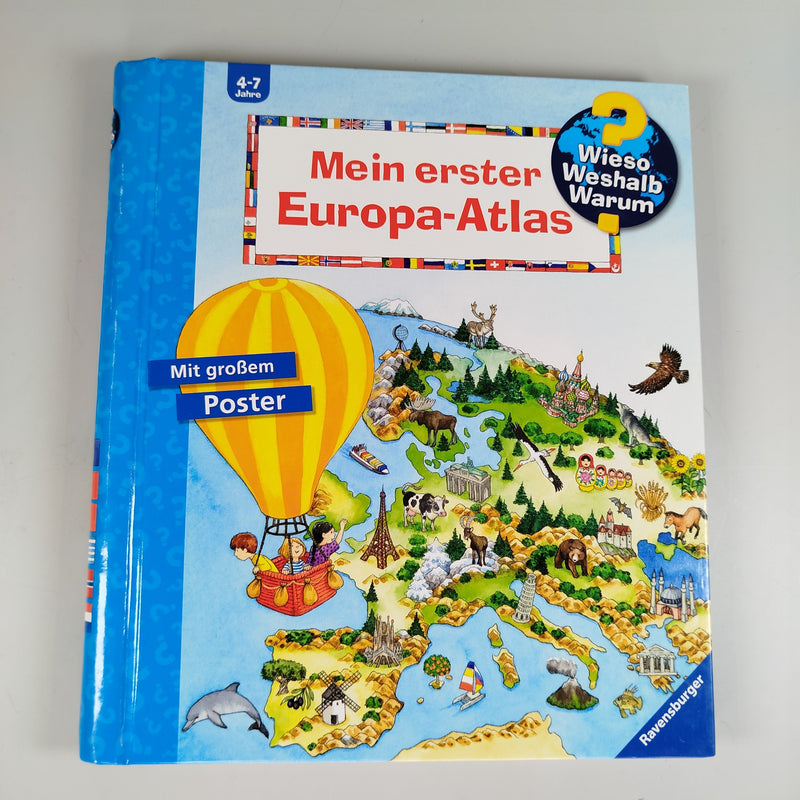 Ravensburger Bücher-Set - Mein erster Europa-Atlas, und viele Wieso?Weshalb?Warum?