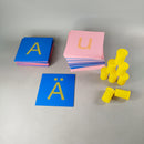 Montessori Sandpapier Kleinbuchstaben Lernmaterial