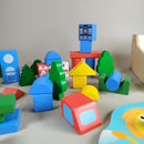 Bundle Ökologisches Spielzeug x2 Holzbauklötze & Puzzle