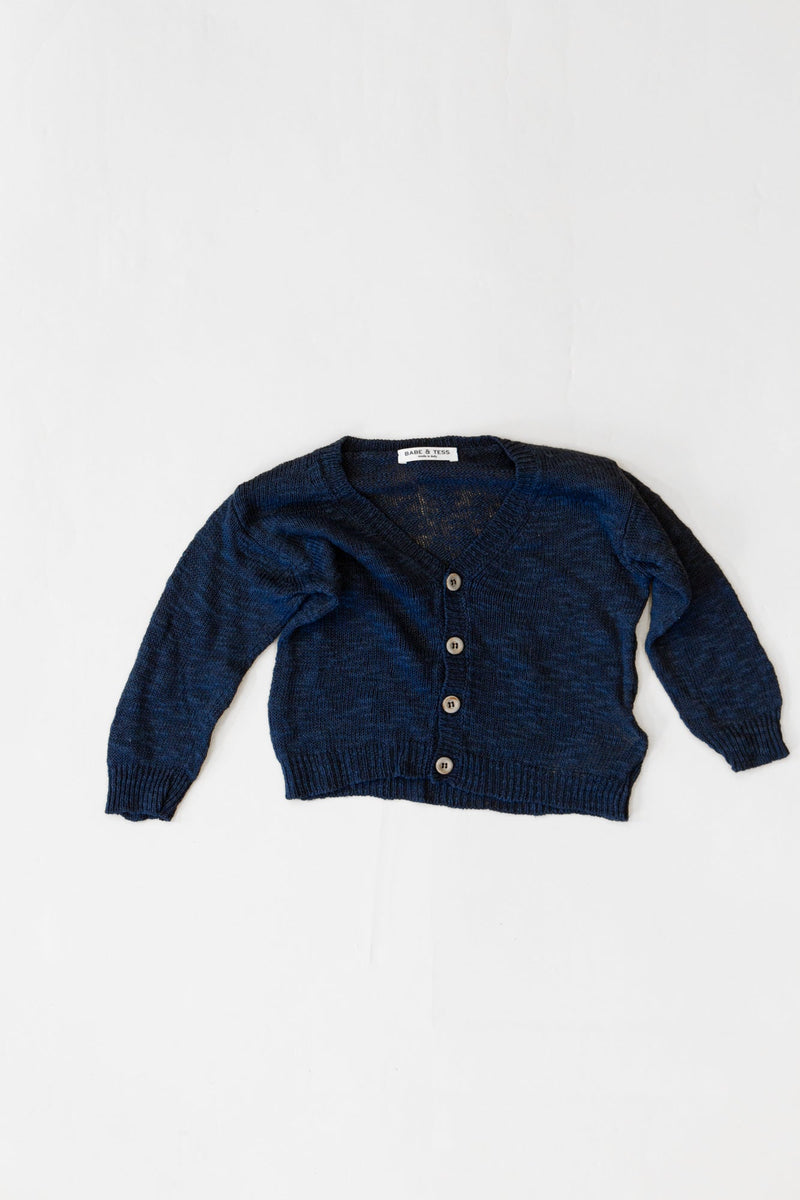 Cardigan, Gr. 74/80, dunkelblau | Babe & Tess