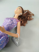 Mattel Modepuppe – Purpur und Blau Kleid