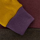 kronjuwel Wollpullover 128 weinrot goldgelb Upcycling