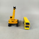 Linde Bundle Set von 3 Stapler, Bagger & Doppeldeckerbus