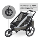 Abc Design Fahrradanhänger Tour Olive Anhänger Radanhänger Fahrrad Rad Kinder B-Ware