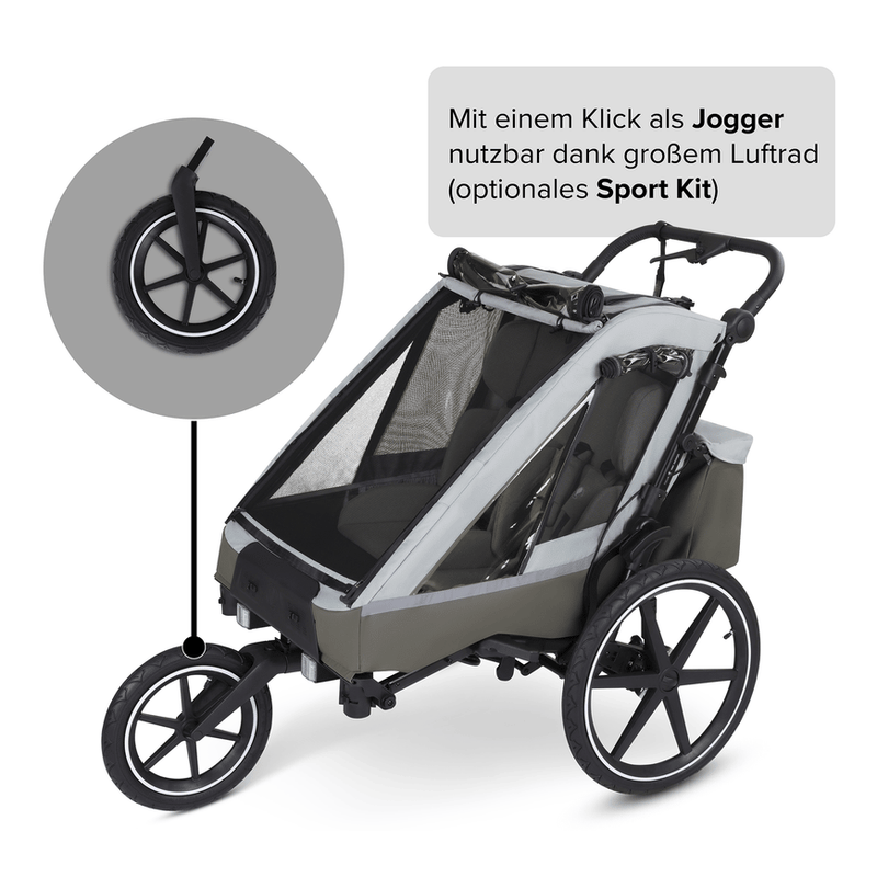 Abc Design Fahrradanhänger Tour Olive Anhänger Radanhänger Fahrrad Rad Kinder B-Ware