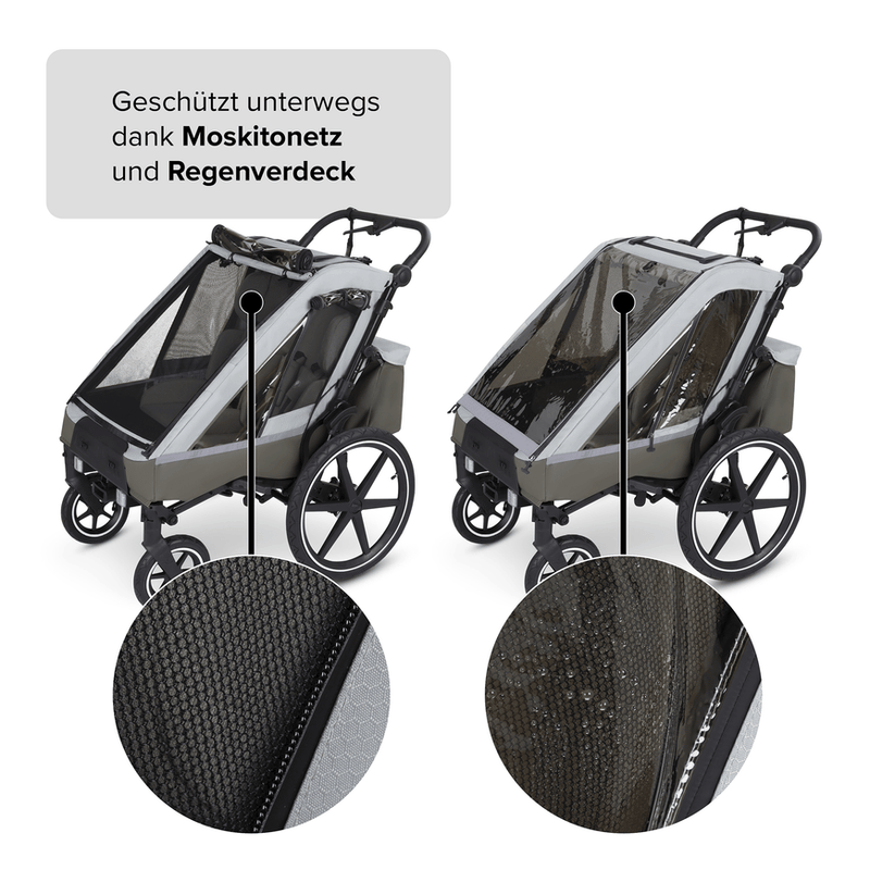 Abc Design Fahrradanhänger Tour Olive Anhänger Radanhänger Fahrrad Rad Kinder B-Ware