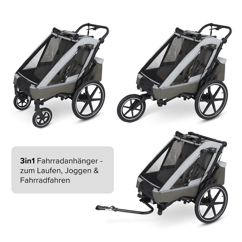 Abc Design Fahrradanhänger Tour Olive Anhänger Radanhänger Fahrrad Rad Kinder B-Ware - 4045875071539