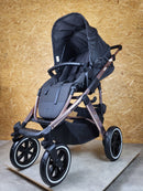 Abc Design - Salsa 4 Air Diamond Edition Kombikinderwagen (sportsitz und Babywanne) - Rose Gold - in Gutem Zustand
