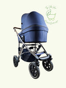 ABC Design - Salsa 4 Air Kinderwagen (Gestell und Babywanne) Blau in gutem Zustand