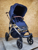 Abc-design - Salsa 4 Kombikinderwagen (sportsitz und Babywanne mit Fußsack Wickeltasche) - Blau in Gutem Zustand