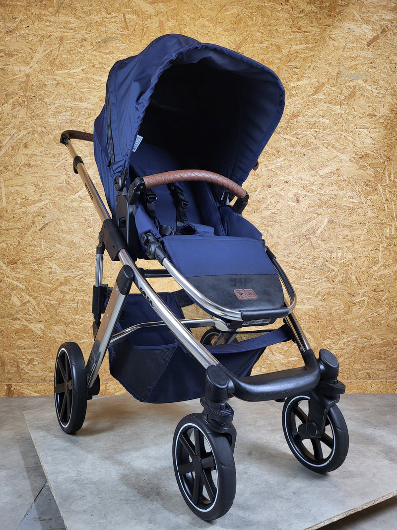 Abc-design - Salsa 4 Kombikinderwagen (sportsitz und Babywanne mit Fußsack Wickeltasche) - Blau in Gutem Zustand
