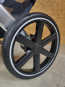 Abc-design - Salsa 4 Kombikinderwagen (sportsitz und Babywanne mit Fußsack Wickeltasche) - Blau in Gutem Zustand