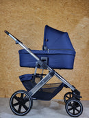 Abc-design - Salsa 4 Kombikinderwagen (sportsitz und Babywanne mit Fußsack Wickeltasche) - Blau in Gutem Zustand