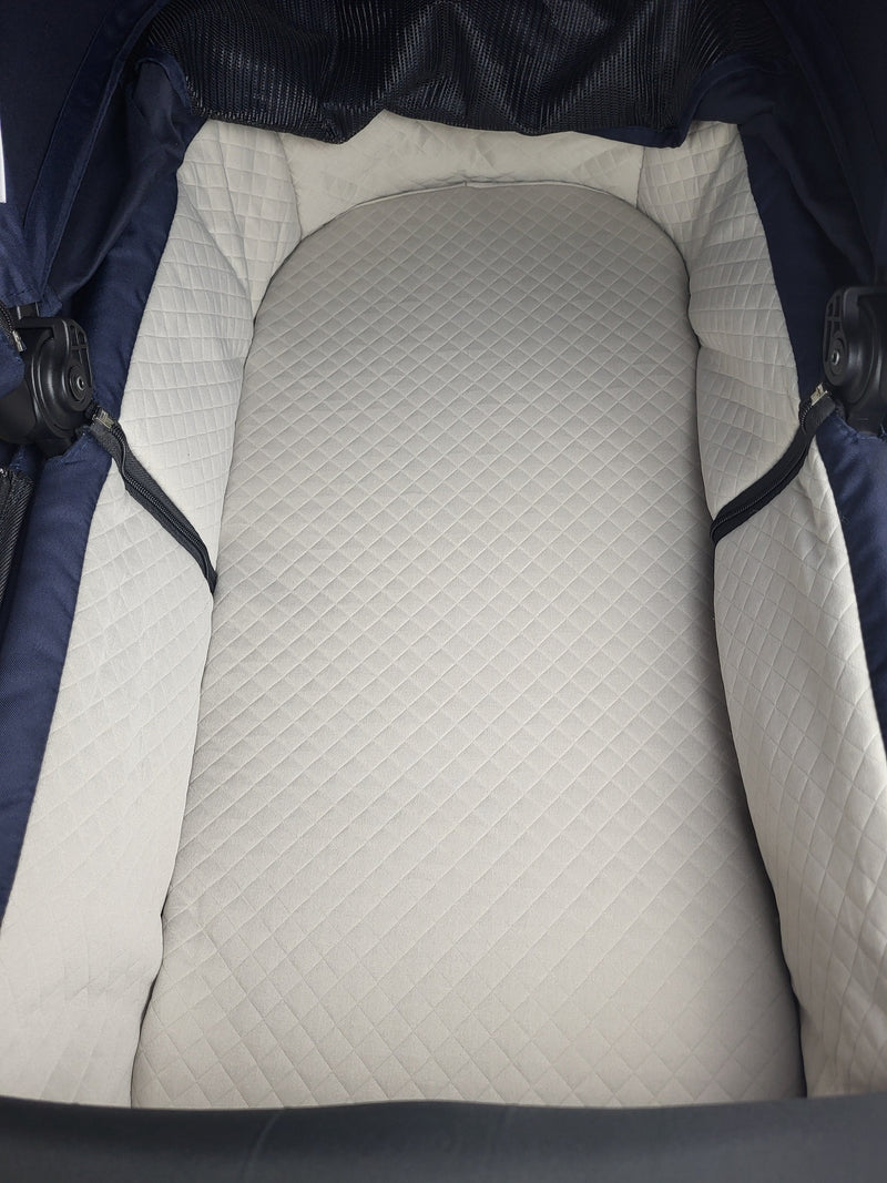 Abc-design - Salsa 4 Kombikinderwagen (sportsitz und Babywanne mit Fußsack Wickeltasche) - Blau in Gutem Zustand