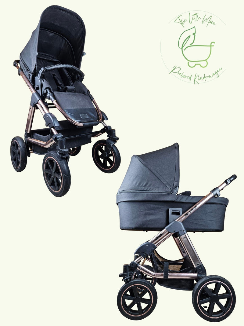 Abc Design - Viper 4 Air Diamond Edition Kombikinderwagen - Rose Gold - in sehr Gutem Zustand Rosé Schwarz / sehr Gut