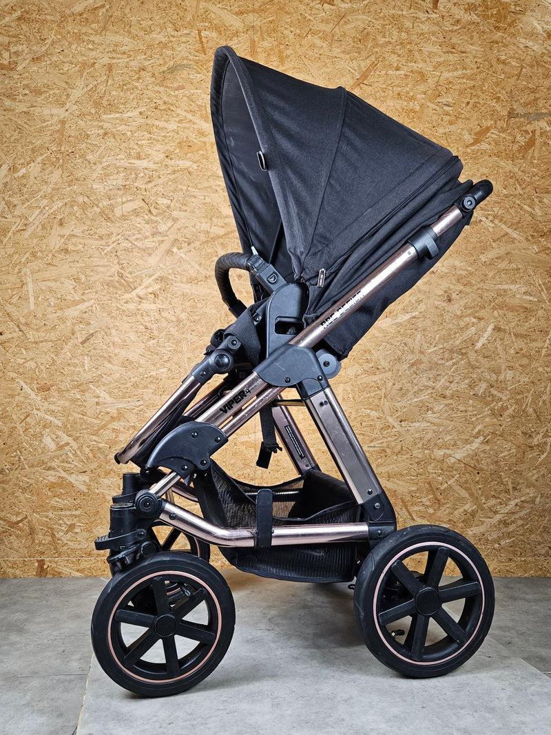 Abc Design - Viper 4 Air Diamond Edition Kombikinderwagen - Rose Gold - in sehr Gutem Zustand Rosé Schwarz / sehr Gut