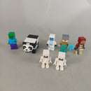 LEGO Bundle Minecraft 7x Minifiguren mit Zubehör