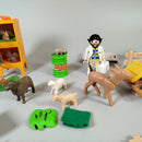 Zoo-Spielset – Tierfiguren & Zoowärter, Set von 12
