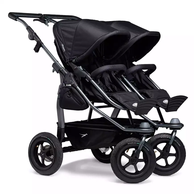 TFK duo Kombi Kinderwagen mit Luftrad-Set schwarz Kinderwagen Buggy Wagen Kinder