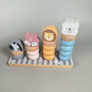 Kindsgut & PolarB Bundle Holzspielzeug Puzzle & Stapelspiel