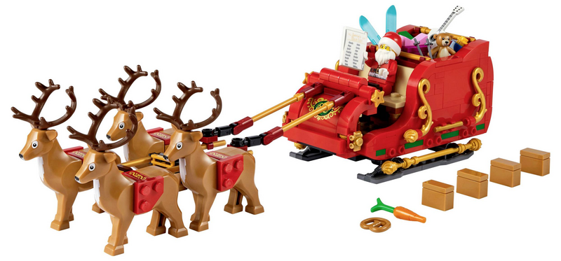 LEGO ICONS 40499 Schlitten des Weihnachtsmanns Legoset Weihnachtsset Bausteine