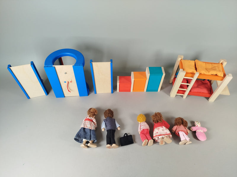 Puppenhaus mit Möbeln & Zubehör – großes Spielhaus Set für Kinder