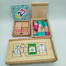 Sunnylife Bundle Travel Games Set von 3 Holz Lernspiele