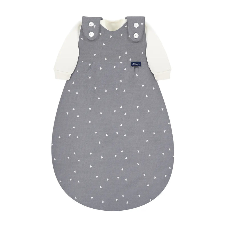 B-Ware Alvi Baby Mäxchen Schlafsack Set Sopo Trigon 56 Cm Baumwolle Neugeborene Grau