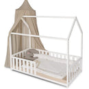 B-Ware Amal Ii Kinderbett Julia Weiß 70x140 Cm Babybett Gitterbett Möbel Buchenholz