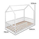 B-Ware Amal Ii Kinderbett Julia Weiß 70x140 Cm Babybett Gitterbett Möbel Buchenholz