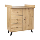 B-Ware Arthur Berndt Wickelkommode Kommode Baby Wickelaufsatz Niklas Weiß Stauraum