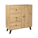 B-Ware Arthur Berndt Wickelkommode Kommode Baby Wickelaufsatz Niklas Weiß Stauraum