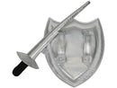 Astrup Ritterschild mit Schwert Silber