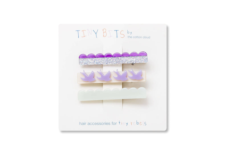 Haarklemmen Waves Bird • 3er Set