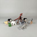 Schleich Tierfiguren Set von 9 – Dinosaurier & Bauernhoftiere, wie neu