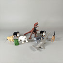 Schleich Tierfiguren Set von 9 – Dinosaurier & Bauernhoftiere, wie neu
