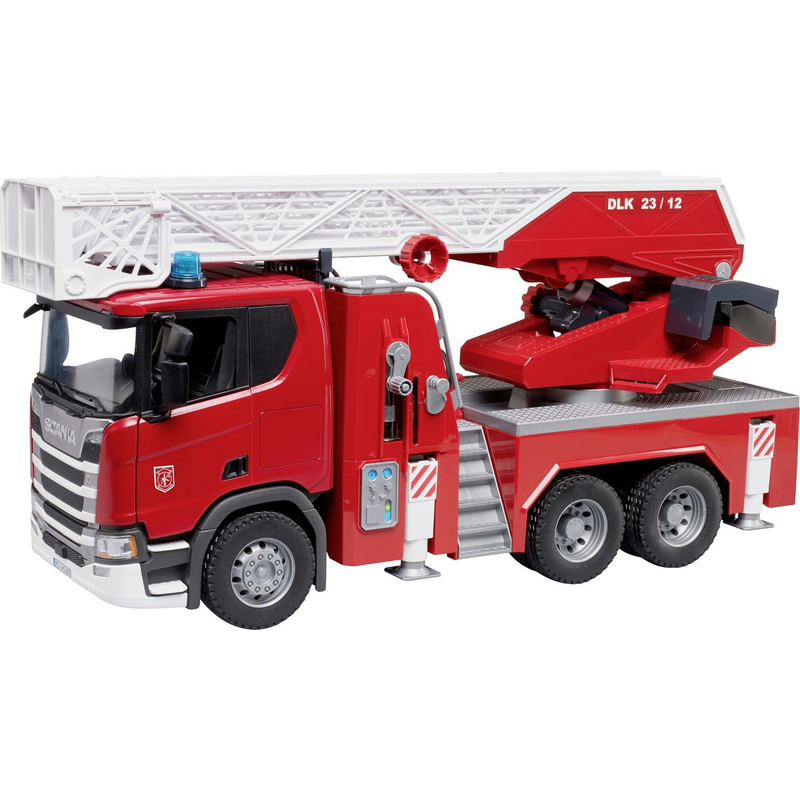 Bruder ScaniaSuper 560R fire ladder truck water pump model car fire department