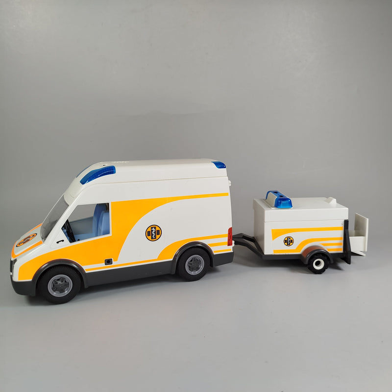 Playmobil Rettungsfahrzeug-Set - Krankenwagen, Motorrad und Quad