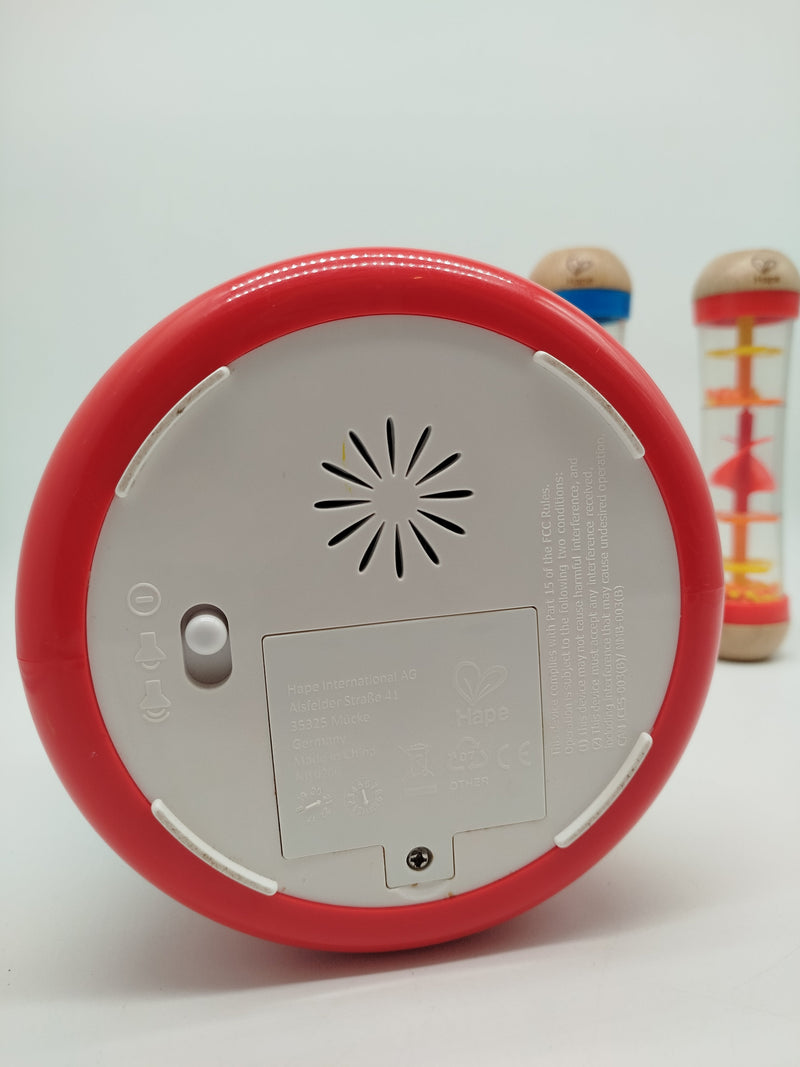 Hape Musikspielzeug Set – elektronische Trommel & 2 Regenröhren