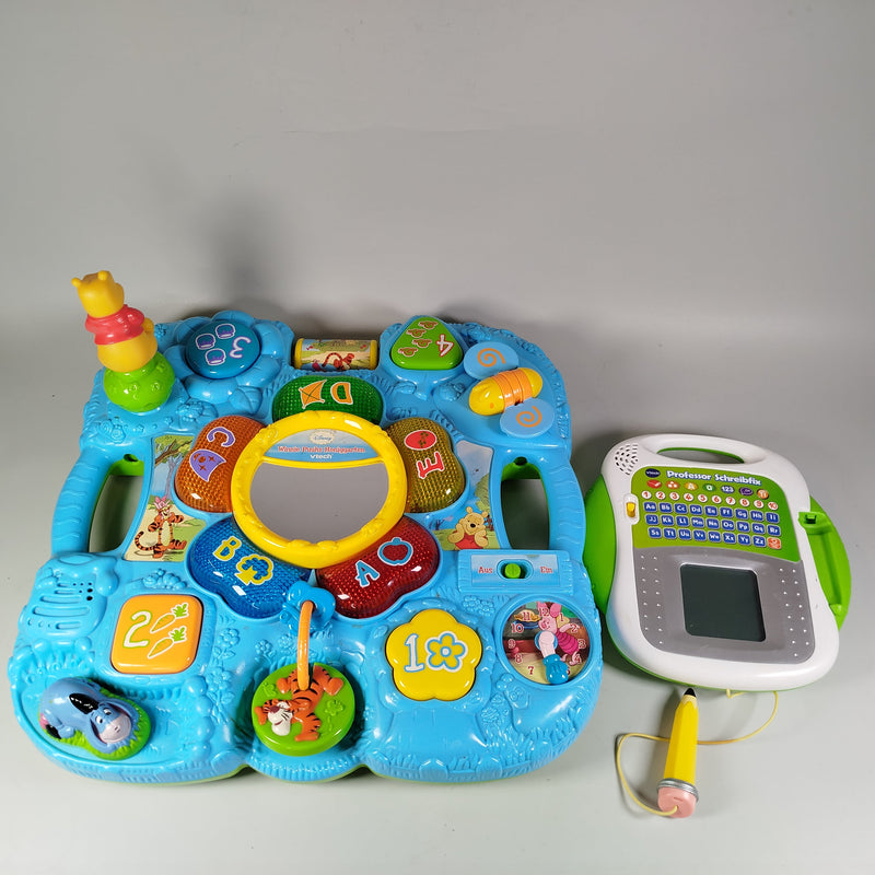 Vtech Aktivitätentisch mit Winnie Pooh-Thema und Lernpad mit Stift