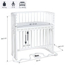 B-Ware Babybay Boxspring Comfort Plus Beistellbett Zusatzbett Babybett Weiß Siehe Text